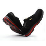 XYEHS 605 Fly Woven Fabric Lightweight & Breathable Safety Work Shoes, Steel Toe Cap, Impact & Puncture Resistant Work Sneakers, Anti-Skidding, Rubber Sole, Mesh Lining - Image 3