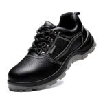 XYEHS 606-S Cow Leather Safety Work Shoes with PU Sole, Electrical Insulation, Steel Toe Cap & Steel Plate Mid Sole, Impact & Puncture Resistant Sneakers, Anti-Slip Footwear - Image 3