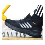 XYEHS 618 Lightweight & Breathable Fly Woven Fabric Safety Work Shoes, Steel Toe Cap, Aramid Mid-Sole, Impact & Puncture Resistant Work Sneakers, Anti-Skidding, Rubber Sole, Mesh Lining - Image 4