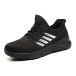 XYEHS 618 Lightweight & Breathable Fly Woven Fabric Safety Work Shoes, Steel Toe Cap, Aramid Mid-Sole, Impact & Puncture Resistant Work Sneakers, Anti-Skidding, Rubber Sole, Mesh Lining - Image 8