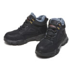 XYEHS 633-F Mid-Top Winter Cow Leather Safety Work Shoes with Inner Fleece, EVA Outsole & Aramid Midsole, Steel Toe Cap, Impact & Puncture Resistant Work Sneakers, Cold Resistant Footwear - Image 5