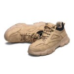 XYEHS 633-L Low Profile Cow Leather Safety Work Shoes with EVA Outsole & Aramid Midsole, Steel Toe Cap, Impact & Puncture Resistant Work Sneakers, Anti-Slip Footwear - Image 5