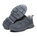 XYEHS 652-L Cow Leather Safety Work Shoes with EVA Outsole & Aramid Midsole, Steel Toe Cap, Impact & Puncture Resistant Work Sneakers, Anti-Slip Footwear - Image 3