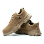 XYEHS 661 Pigskin Leather Safety Work Shoes with EVA Outsole & Aramid Midsole, Steel Toe Cap, Impact & Puncture Resistant Work Sneakers, Anti-Slip Footwear - Image 8