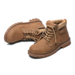 XYEHS 666 Cowhide Leather Safety Work Boots with Rubber Outsole, Steel Toe Cap & Aramid Midsole, Heat Resistant Welding Boots, Impact & Puncture Resistant Safety Shoes - Image 6