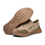 XYEHS 675 Large Mesh Breathable Safety Work Shoes, Steel Toe Cap, Rubber Outsole with Aramid Midsole, Impact & Puncture Resistant Work Sneakers, Anti-Skidding - Image 5