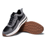 XYEHS 676 Suede Pigskin Leather Safety Work Shoes with Rubber Outsole & Aramid Midsole, Steel Toe Cap, Impact & Puncture Resistant Work Sneakers, Anti-Slip Footwear - Image 4