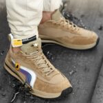 XYEHS 677 Suede Pigskin Leather Safety Work Shoes with Rubber Outsole & Aramid Midsole, Steel Toe Cap, Impact & Puncture Resistant Work Sneakers, Anti-Slip Footwear - Image 2