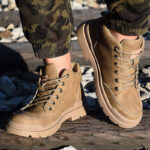 XYEHS 679 Cowhide Leather Safety Work Boots with PU Outsole, Steel Toe Cap & Aramid Midsole, Heat Resistant Welding Boots, Impact & Puncture Resistant Safety Shoes - Image 2