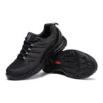 XYEHS 701 Suede Cowhide & Mesh Insulted Safety Work Shoes, 6KV Insulation, PU Outsole, Aramid Midsole, Plastic Toe Cap, Impact & Puncture Resistant Work Sneakers,  Anti-Static & Anti-Slip Footwear - Image 6