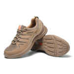 XYEHS 701 Suede Cowhide & Mesh Insulted Safety Work Shoes, 6KV Insulation, PU Outsole, Aramid Midsole, Plastic Toe Cap, Impact & Puncture Resistant Work Sneakers,  Anti-Static & Anti-Slip Footwear - Image 8