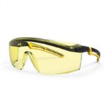 XYEHS 9064220 Polycarbonate Anti-Fog Safety Glasses with Side Shields, Amber Lenses,Soft & Hard Frame, Impact Resistant & Scratch Resistant Eyeglasses Goggles