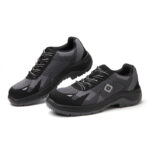 XYEHS FZ6-2 Fly Woven Fabric Safety Work Shoes, Steel Toe Cap & Steel Plate, TPU Reflective, Impact & Puncture Resistant Work Sneakers, SRC Anti-Skidding, Dual PU Outsole, Breathable Mesh Lining - Image 5