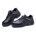 XYEHS GB-1702 Split Cow Leather Safety Work Shoes with Steel Toe Cap & Steel Plate, Impact & Puncture Resistant Work Sneakers, Anti-Slip Footwear, Dual-Density PU Outsole, High-Density Mesh - Image 3