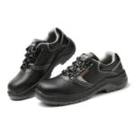 XYEHS GB-1722 Split Cow Leather Safety Work Shoes with Steel Toe Cap & Steel Plate, Impact & Puncture Resistant Work Sneakers, Insulation Resistant & Anti-Skidding Footwear, Dual-Density PU Outsole, High-Density Mesh - Image 5