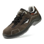 XYEHS GB-2001 Suede Cow Leather Safety Work Shoes with Steel Toe Cap & Steel Plate, Impact & Puncture Resistant Work Sneakers, Anti-Static & Anti-Slip Footwear, Dual-density PU Outsole, High-Density Mesh - Image 4