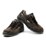 XYEHS GB-2001 Suede Cow Leather Safety Work Shoes with Steel Toe Cap & Steel Plate, Impact & Puncture Resistant Work Sneakers, Anti-Static & Anti-Slip Footwear, Dual-density PU Outsole, High-Density Mesh - Image 2