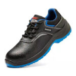 XYEHS GB-2103 Split Cow Leather Safety Work Shoes, Impact & Puncture Resistant Work Sneakers, Anti-Slip Footwear, Dual-Density PU Outsole, High-Density Mesh - Image 3