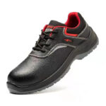 XYEHS GB-2101 Split Cow Leather Safety Work Shoes, 6KV Insulation Resistant, Impact & Puncture Resistant Work Sneakers, Anti-Static & Anti-Slip Footwear, Dual-density PU Outsole, Abrasion Resistant Mesh - Image 3