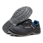 XYEHS GB-2105 Suede Cow Leater Safety Work Shoes, Impact Resistant Steel Toe Cap, Aramid Puncture Resistant Work Sneakers, Anti-Slip Footwear, Dual-Density PU Outsole - Image 3