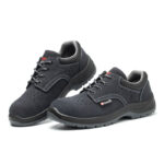 XYEHS GB-614L Suede Cow Leather Safety Work Shoes, Impact & Puncture Resistant Work Sneakers, Anti-Static & Anti-Slip Footwear, Dual-density PU Outsole, High-Density Mesh - Image 3