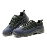 XYEHS GB-6622 Suede Cow Leather Safety Work Shoes, Steel Toe Cap, Impact & Puncture Resistant Work Sneakers, Oil-proof Anti-Slip Footwear, Dual-density PU Outsole, High-Density Mesh - Image 3