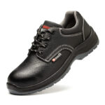 XYEHS GB-801N Split Cow Leather Safety Work Shoes, Impact & Puncture Resistant Work Sneakers, Anti-Static & Anti-Slip Footwear, Dual-density PU Outsole, High-Density Mesh - Image 4