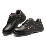 XYEHS GB-801N Split Cow Leather Safety Work Shoes, Impact & Puncture Resistant Work Sneakers, Anti-Static & Anti-Slip Footwear, Dual-density PU Outsole, High-Density Mesh - Image 3