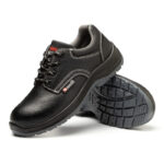 XYEHS GB-801N Split Cow Leather Safety Work Shoes, Impact & Puncture Resistant Work Sneakers, Anti-Static & Anti-Slip Footwear, Dual-density PU Outsole, High-Density Mesh