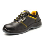 XYEHS GB-8807N Split Cow Leather Safety Work Shoes with Steel Toe Cap & Steel Plate, Impact & Puncture Resistant Work Sneakers, SRC Anti-Skidding Footwear, Dual PU Outsole, Breathable Mesh Lining - Image 4