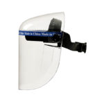 XYEHS M1010 Full Transparent Acrylic Plexiglass Window & Crown Face Shield Visor Kit, 1mm Face Screen Fully Enclosed Safety Mask With Pin Lock Suspension Ratchet Headgear