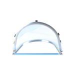 XYEHS M1012 Polycarbonate Full Face Shield Protective Clear Visor with Aluminum Spring Bracket Adapter, High Temperature Resistance, 1mm Face Screen Safety Mask with Aluminum Brim - Image 5