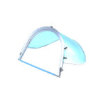 XYEHS M1012 Polycarbonate Full Face Shield Protective Clear Visor with Aluminum Spring Bracket Adapter, High Temperature Resistance, 1mm Face Screen Safety Mask with Aluminum Brim - Image 2