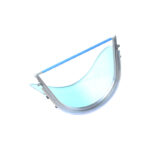 XYEHS M1012 Polycarbonate Full Face Shield Protective Clear Visor with Aluminum Spring Bracket Adapter, High Temperature Resistance, 1mm Face Screen Safety Mask with Aluminum Brim - Image 4