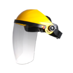 XYEHS M1019 Full Face Shield Protective Mask Kit with ABS Crown, 2mm PC Clear Visor Window, Heat & Chemical Resistant, Ratcheting Safety Headgear