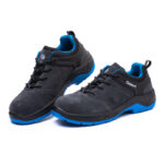 XYEHS T-1801 Suede Cow Leather Safety Work Shoes, Impact Resistant Steel Toe Cap & Puncture Resistant Aramid Mid-Sole, Anti-Slip Footwear, Dual PU Outsole, Work Sneakers - Image 5