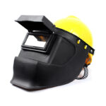 XYEHS W5001 Helmet Mounted Front Welding Face Mask with Dual Flip Up Lenses, Protective Welding Face Shield (Hard Hat Not Include)