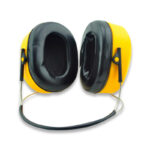 XYEHS 0609 Behind-the-Head Neckband Noise Reduction Safety Earmuffs, NRR 29dB Noise Cancelling, Rear-Mounted Hearing Protector, Ear Protection for Construction Work, Shooting, Hunting