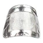 XYEHS 0701 Aluminum Foil Flip-Up Full Face Shield Mask, 1mm PC Clear Visor Window, Metal Bracket Spring Adapter - Image 2