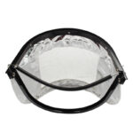 XYEHS 0701 Aluminum Foil Flip-Up Full Face Shield Mask, 1mm PC Clear Visor Window, Metal Bracket Spring Adapter - Image 4