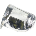XYEHS 0701 Aluminum Foil Flip-Up Full Face Shield Mask, 1mm PC Clear Visor Window, Metal Bracket Spring Adapter - Image 5