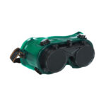 XYEHS 3021 Polycarbonate Welding Safety Goggles with Double-Layer Flip-up Lenses, Elastic Headband, Impact & Splash Protection Glasses, Anti-UV Protective Eyeglasses