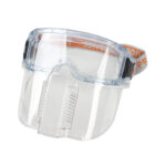 XYEHS 303-3B Anti-Fog Polycarbonate Safety Goggles with Detachable Face Shield Mask, Impact Resistant, UV Protection, Breathable, Adjustable Headband