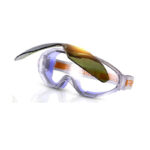 XYEHS 303-4F Polycarbonate Impact Resistant Safety Goggles with Double-Layer Flip-up One-Piece Large Lens, Adjustable Headband, Anti-Scratch Glasses, Eye Mask