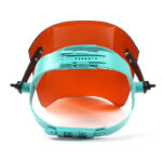 XYEHS 307-R Red Transparent Plexiglass Face Shield Visor Kit, 2mm Face Screen Half Enclosed Safety Mask with Adjustable Viewing Angle & Pin Lock Headband - Image 3