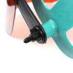 XYEHS 307-R Red Transparent Plexiglass Face Shield Visor Kit, 2mm Face Screen Half Enclosed Safety Mask with Adjustable Viewing Angle & Pin Lock Headband - Image 4