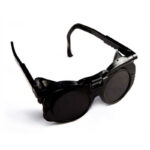 XYEHS 802 Polycarbonate Welding Safety Glasses with Double-Layer Flip-up Lenses, Telescopic Temples, Impact & Splash Protection, Anti-UV Protective Eyeglasses - Image 3