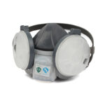 XYEHS 9130 Reusable Half Respirator Mask with 2x Dust Fliter Cartridges & 2x ≥95% Dust Filter Cotton, Face Cover Face Shield for Woodworking, Painting, Machine Polishing, Welding - Image 2