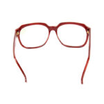 XYEHS 9320 Non-Prescription Glasses with Clear Glass Lenses & Red Flower Plastic Frame Eyeglasses - Image 4