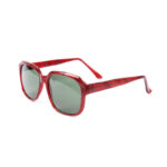 XYEHS 9320-G Glasses with Green Polycarbonate Lenses & Red Flower Plastic Frame Eyeglasses, Splash & UV Protection